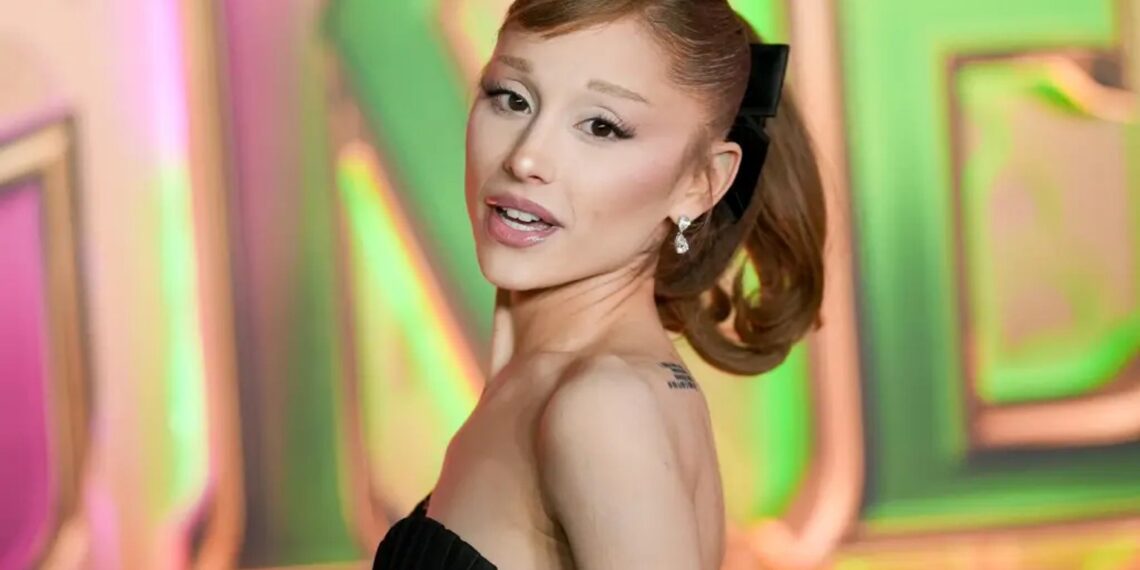 Ariana Grande tijdens een opname voor 'Oh, the Places You'll Go!'