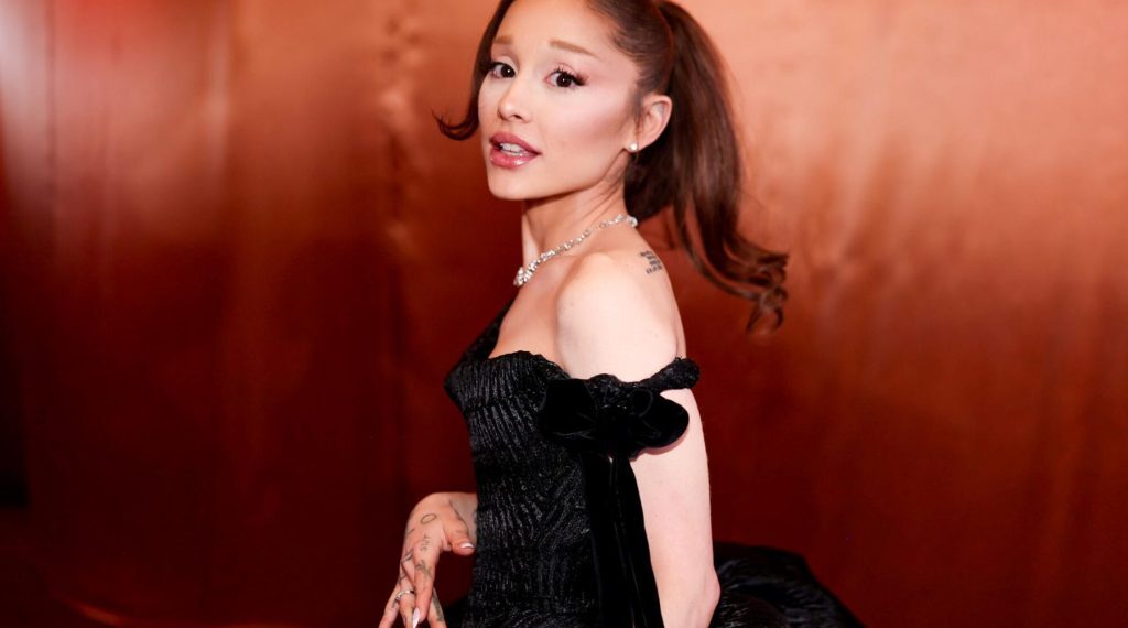Ariana Grande tijdens de 83e jaarlijkse Golden Globes in 2026