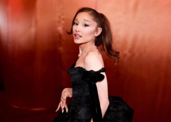 Ariana Grande tijdens de 83e jaarlijkse Golden Globes in 2026