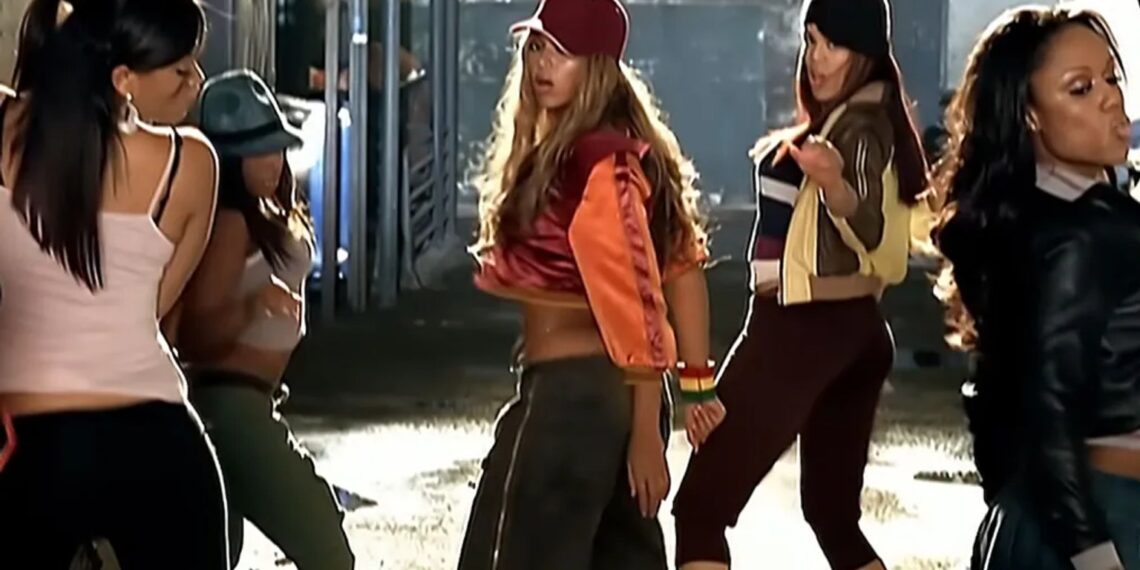Beyoncé en Jay-Z in de video van 'Crazy in Love'.