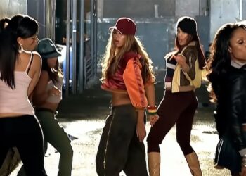 Beyoncé en Jay-Z in de video van 'Crazy in Love'.