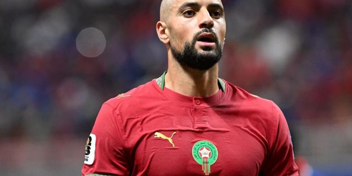 Bondscoach Mohamed Ouahbi tijdens persconferentie over Sofyan Amrabat.