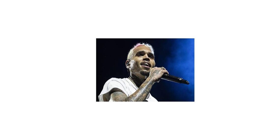 Chris Brown tijdens een evenement
