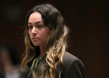 Gabbie Gonzalez in de rechtszaal während haar proces.
