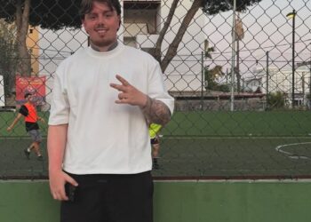 Jack in het uitvak bij FC Barcelona na de goal van Feyenoord
