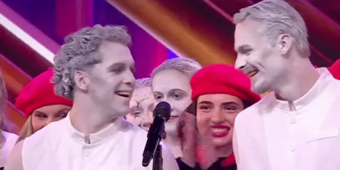 Karen Damen tijdens haar optreden bij Got Talent