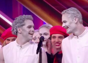 Karen Damen tijdens haar optreden bij Got Talent