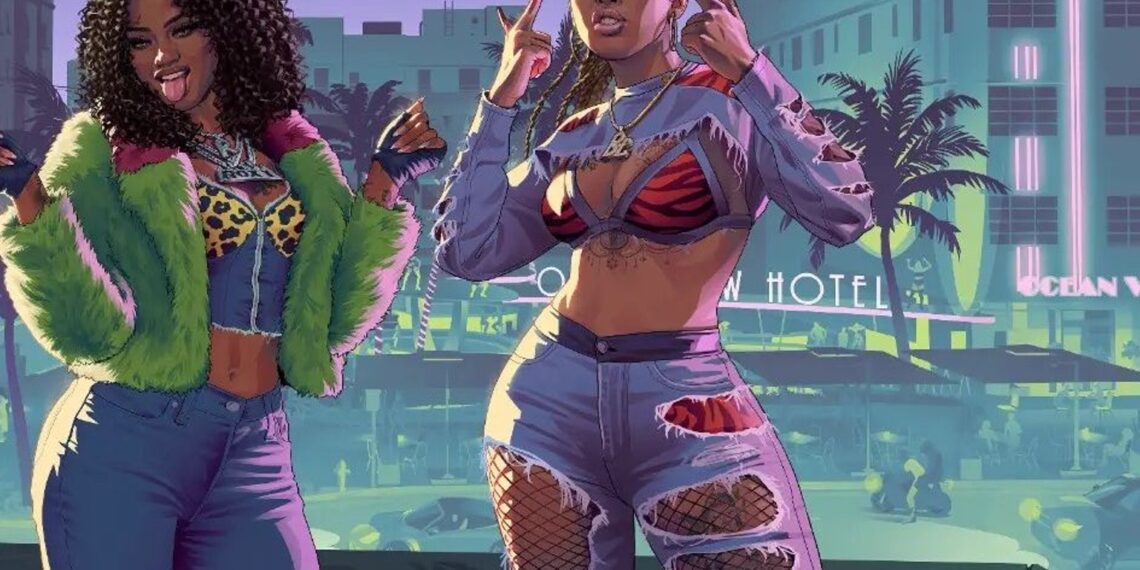 Artwork van de GTA 6 soundtrack met verschillende artiesten.