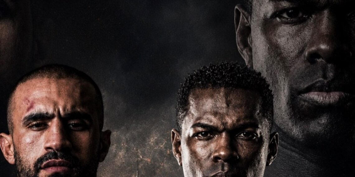 Remy Bonjasky en Badr Hari tijdens een kickbokswedstrijd