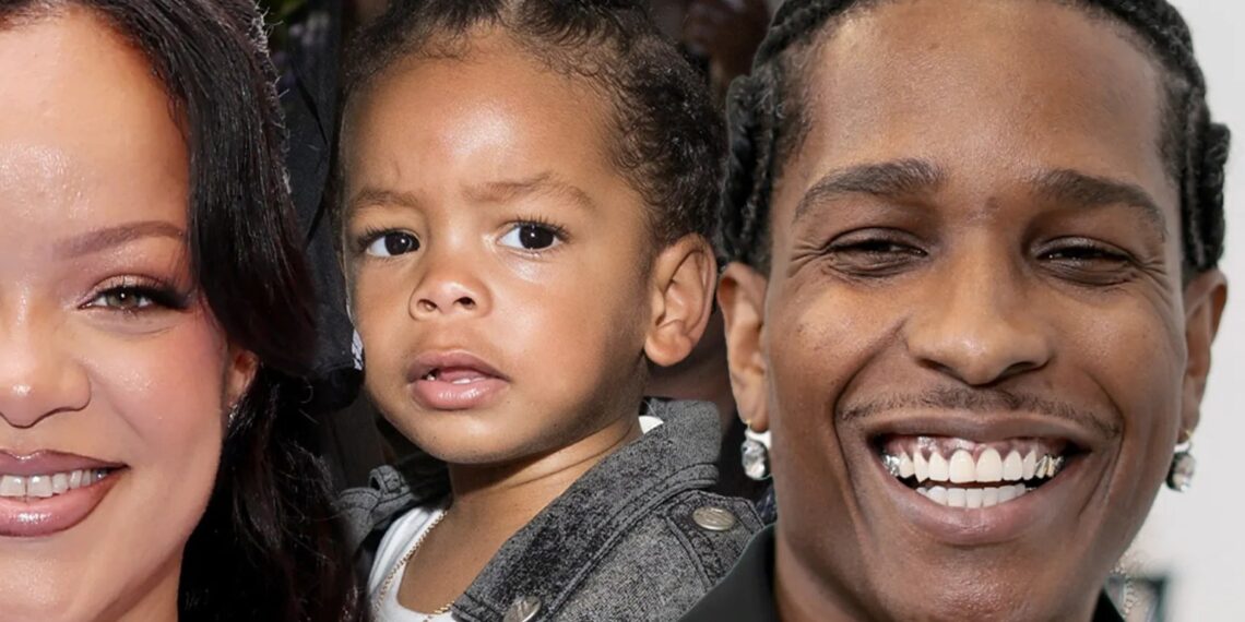 Rihanna en zoon Riot op het podium met A$AP Rocky in Kopenhagen